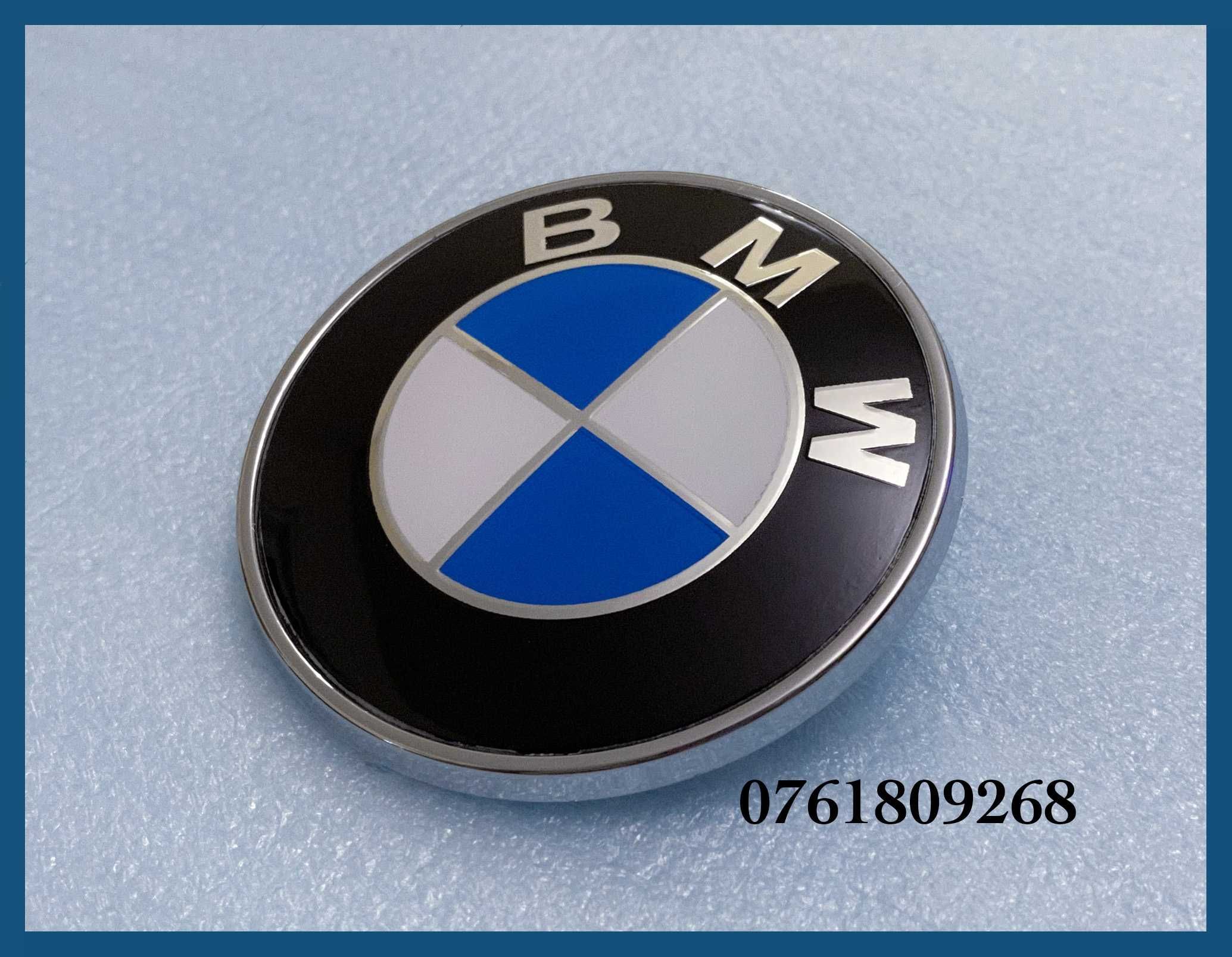 Emblema logo BMW pentru portbagaj 74mm