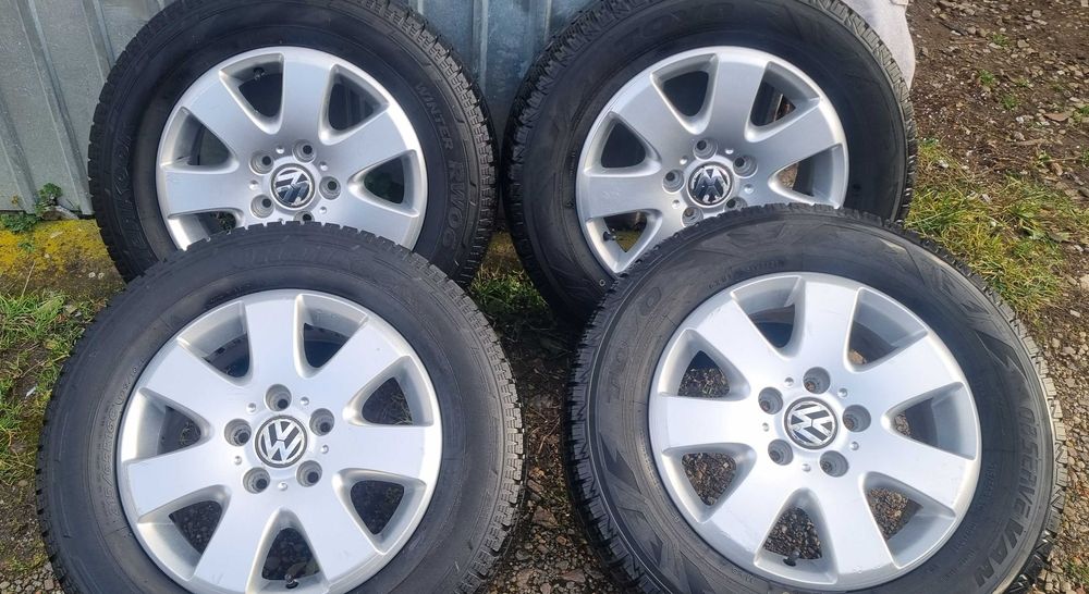 jante originale vw t5, vw t6, cu anvelope de iarna 215/65/16 C