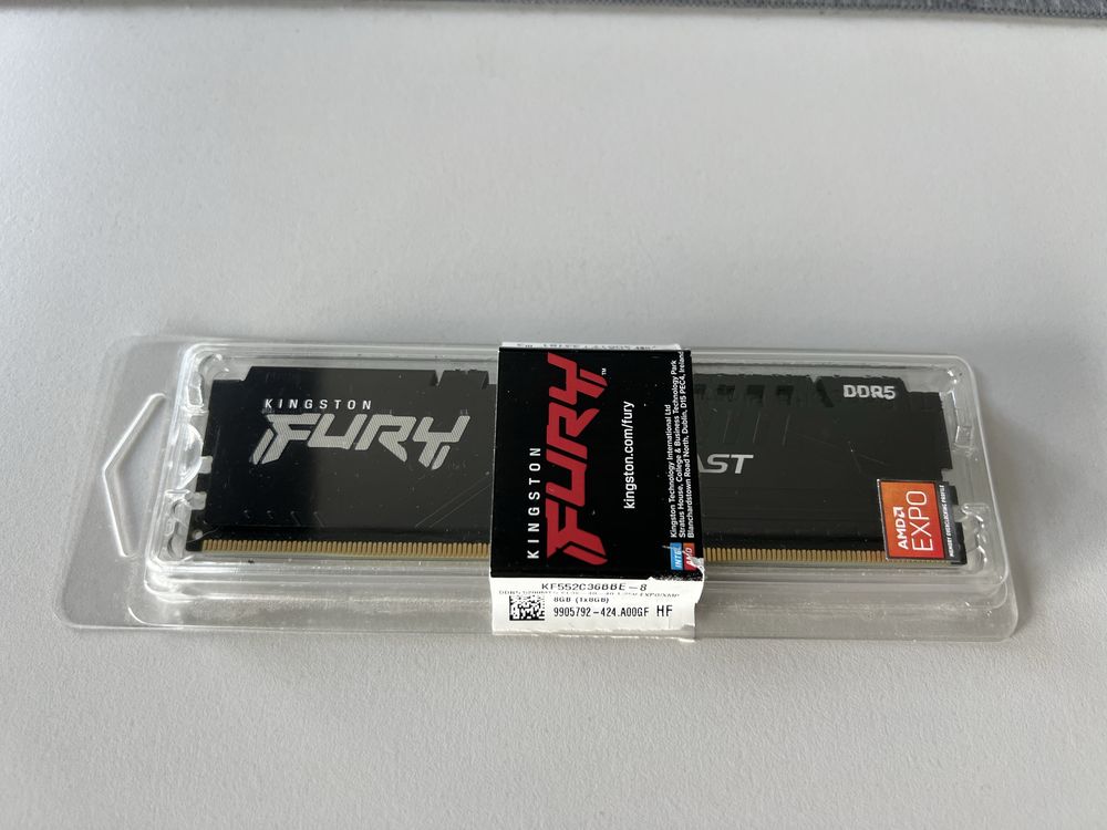 Нова Рам памет Kingston Fury Beast 8GB DDR5 5200