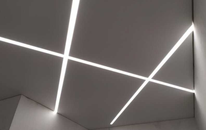 Световые линии под гипсокартон и натяжной потолок