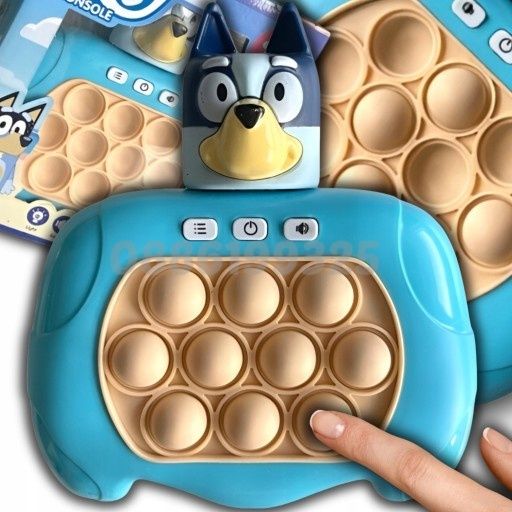Поп ит игра Блуи и Бинго, Pop it Quick Push Bluey Bingo