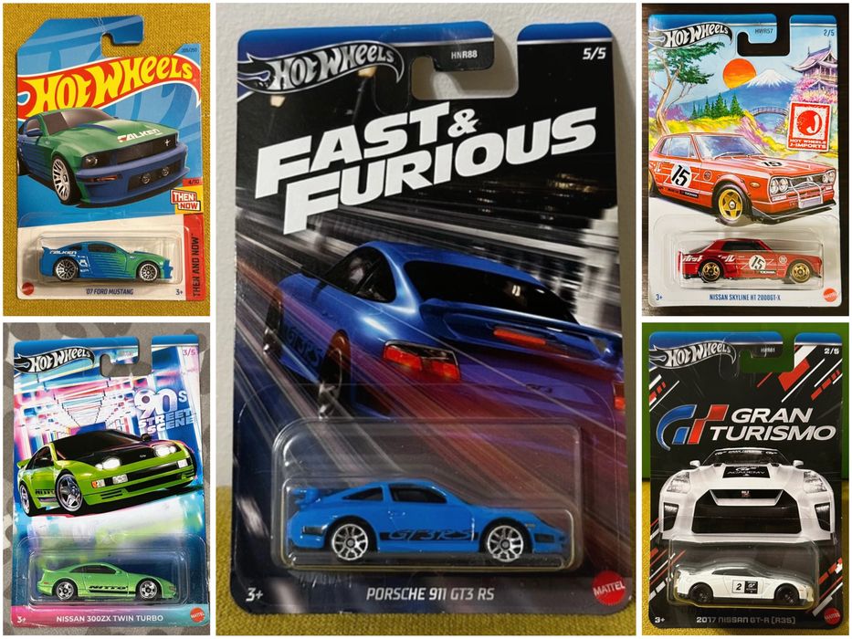 Hot Wheels Porsche,Ford,Mitsubishi,Nissan 1:64