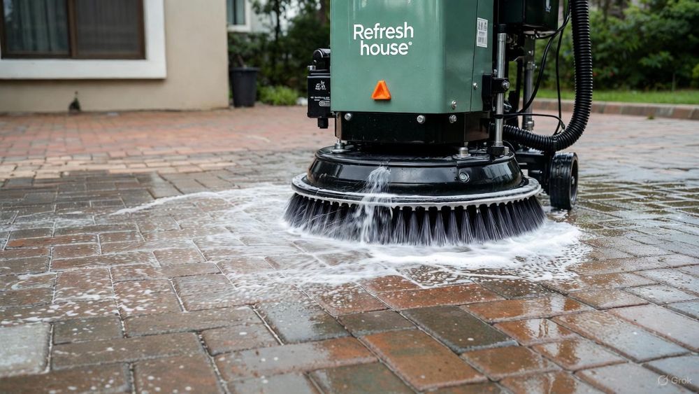 Bruschatka Mramir kafel toshlarni tozalash va yuvish