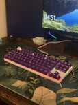 Tastatura costum QwertyKey K400 White Ocean