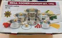 Set oale 12 buc inox inoxidabil 18/10. Placate cu aur 24k