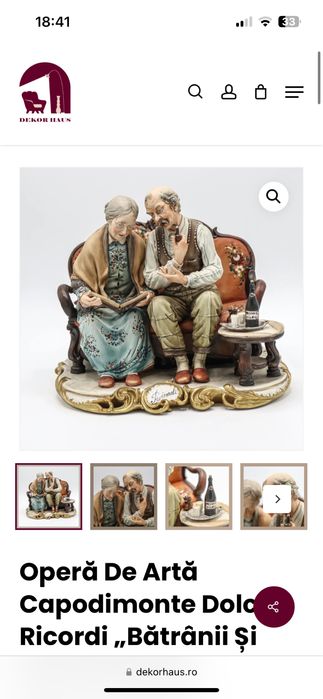 Vand firma magazin online de antichitati, mobilier, si decoratiuni.