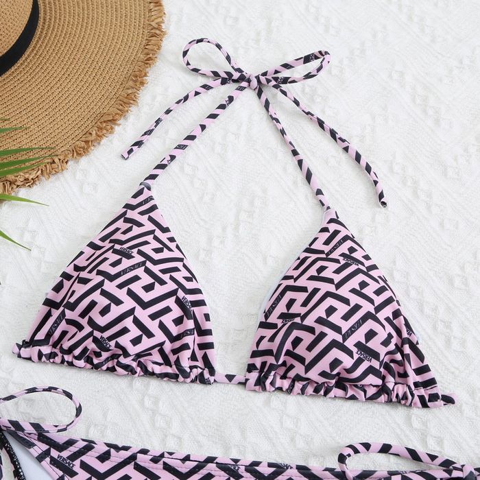 Costum de baie VERSACE roz/mov calitate superioara