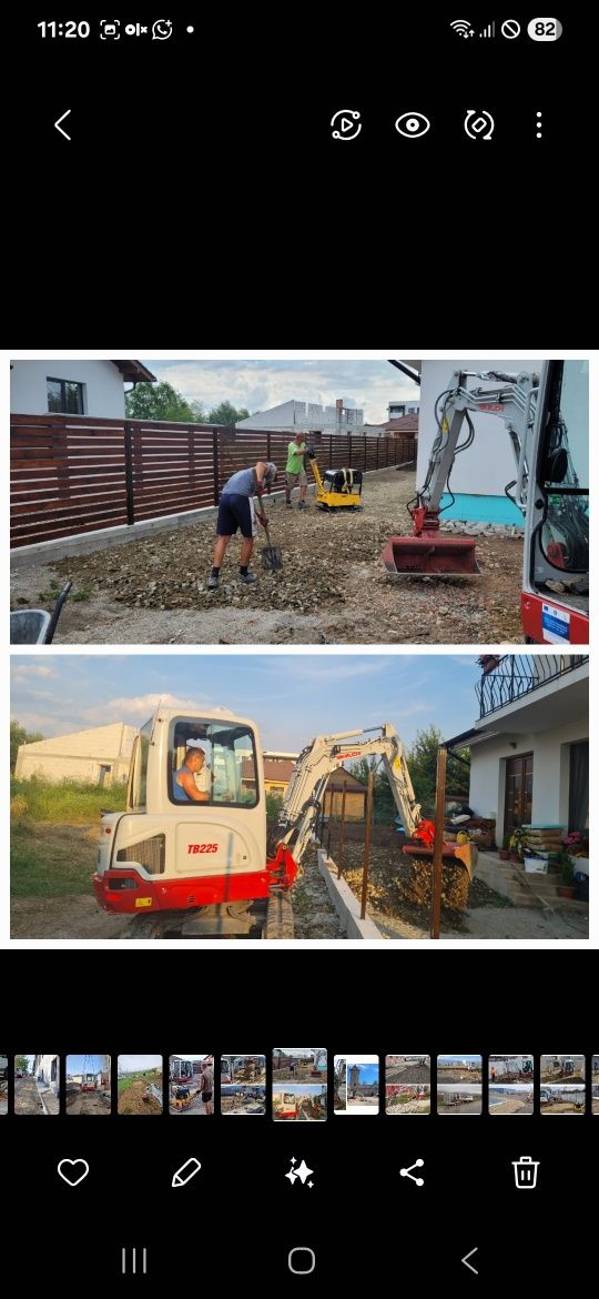 Servicii profesionale de excavații și pregătire teren/excavator/buldo