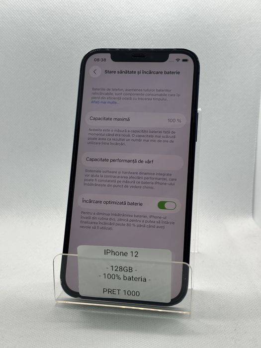 Magazin Vindem: Iphone 12, 128GB, 100% bateria