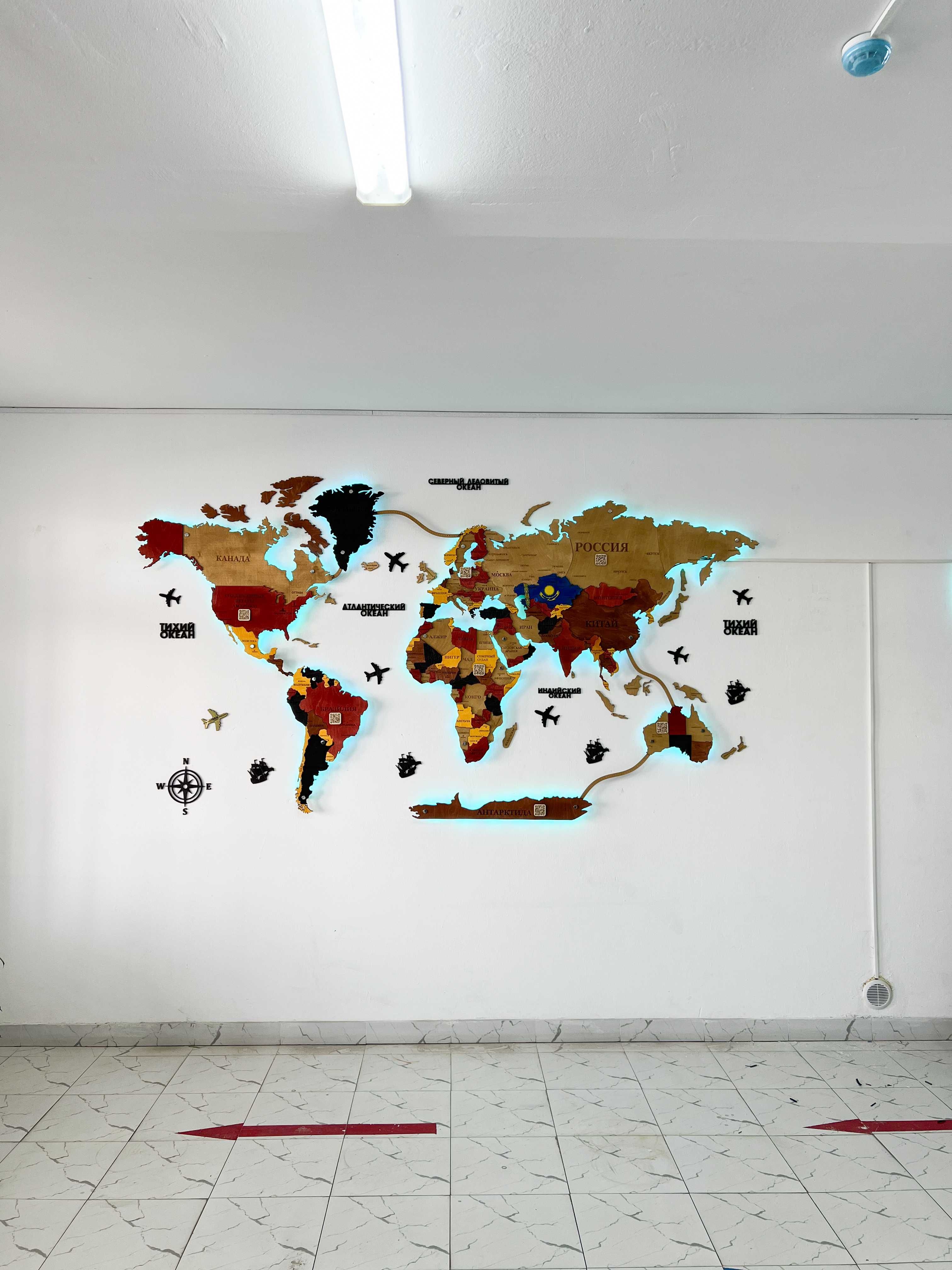 Карта Мира ИДЕи для интереара KARTA MIRA