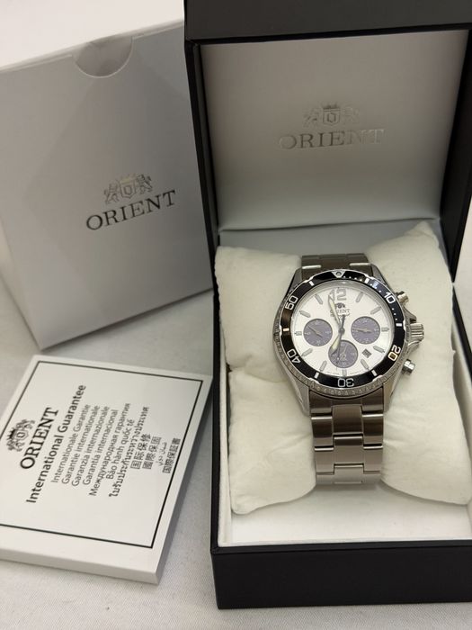 Orient Chronograph Divers 20bar Panda style часы оригинальные