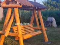Leagan gradina lemn/balansoar rustic