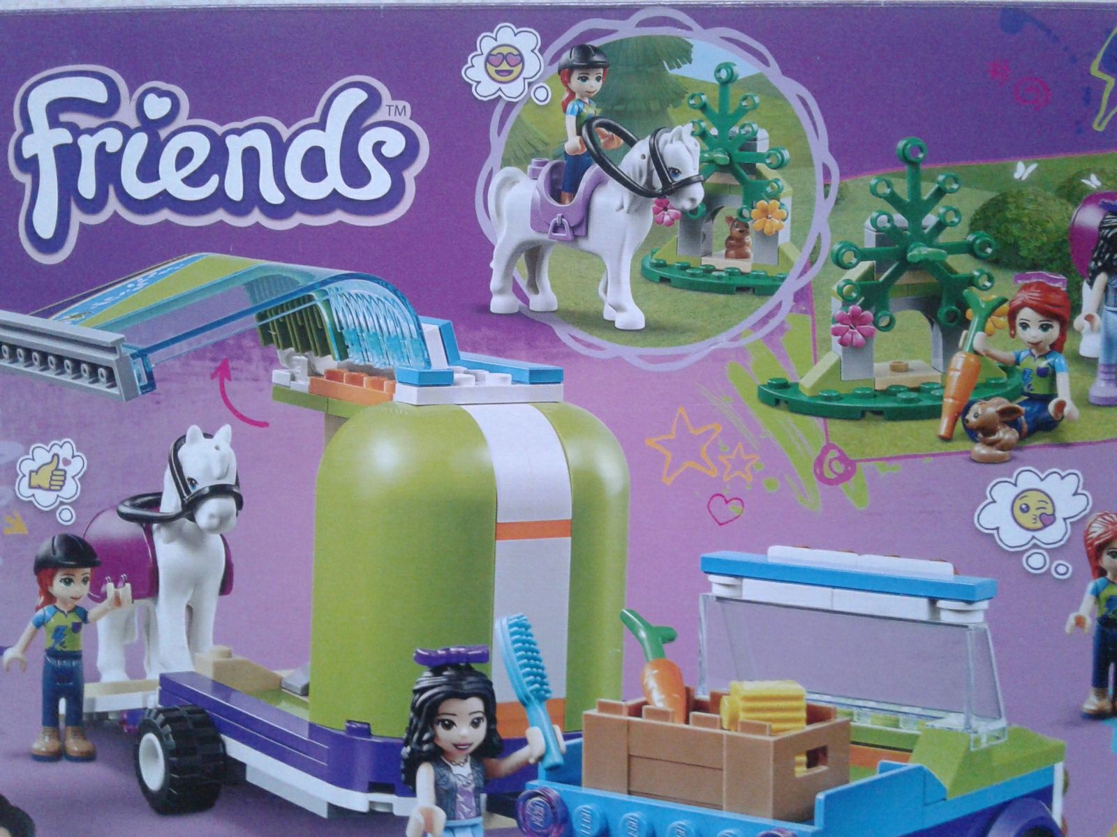 Super set Lego Friends Remorca pentru cai a Miei, 41371, nou, sigilat