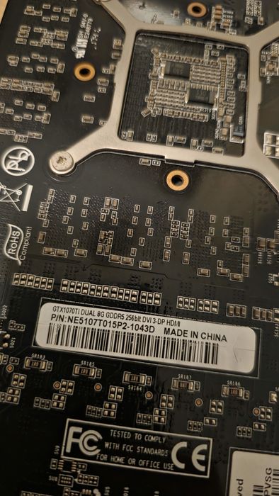 Видео карта GTX 1070 ti 8GB Palit Dual