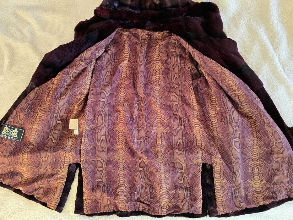 Palton de blana naturala de vizon