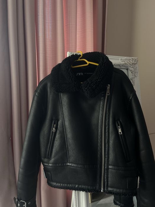 Зимно кожено яке- Зара