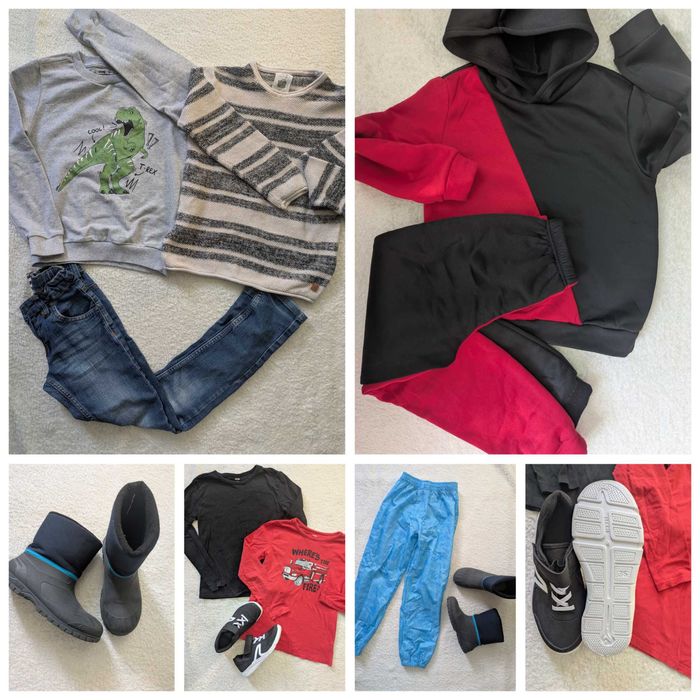 Лот дрехи, маратонки и ботуши за момче