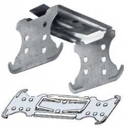 Piesa ancorare dubla (incrucisare) profil CD 60 rigips (gips carton)