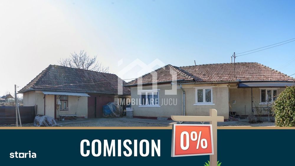 COMISION 0% Casa individuala 2 camere, 77mp, teren 1010mp, Jucu de Sus