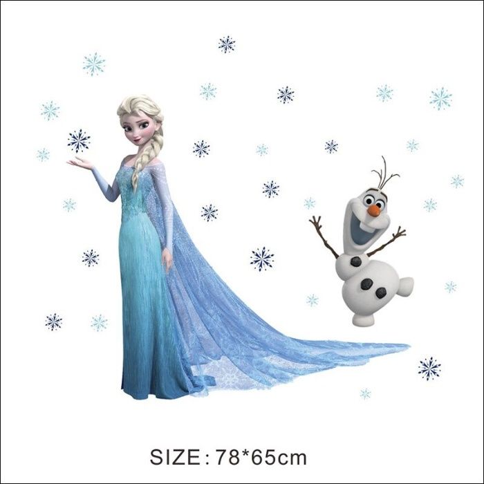 Sticker Elsa Frozen STICKERE PERETE camera fete Disney IEFTINE 60x45cm