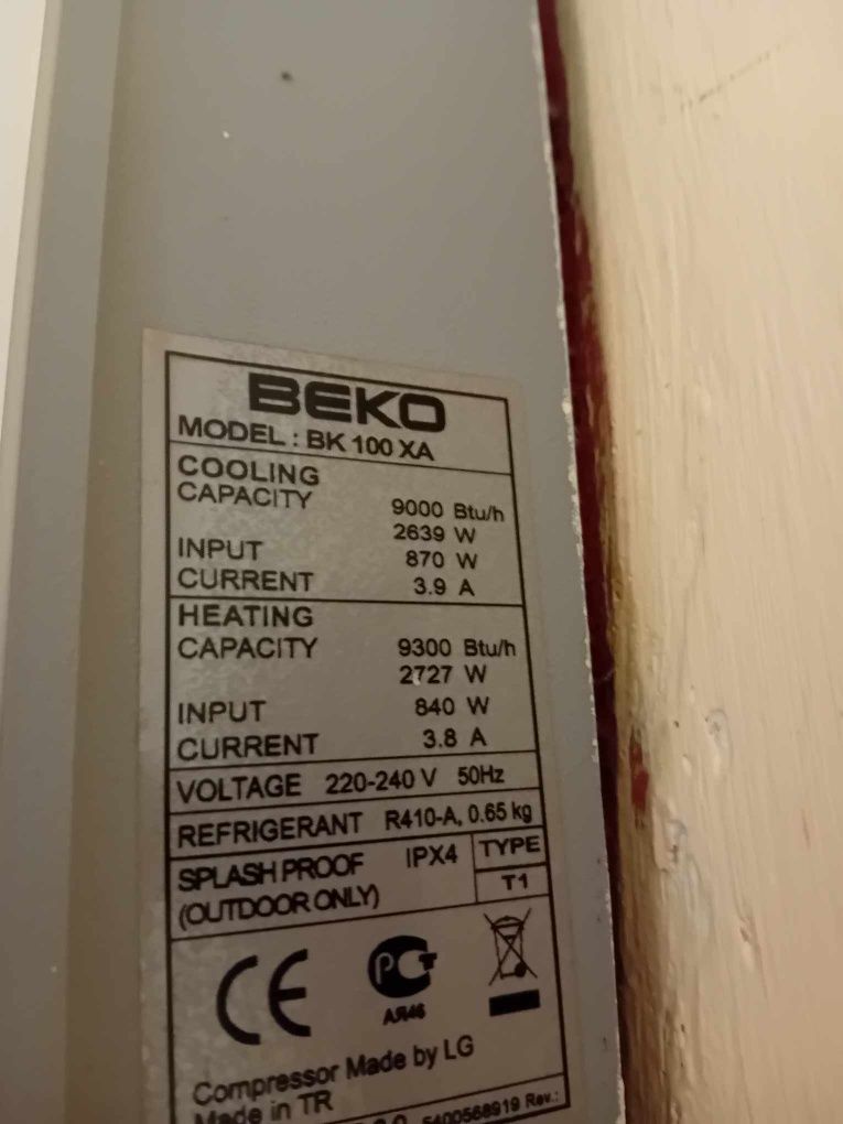 Климатици BEko BK 100XA