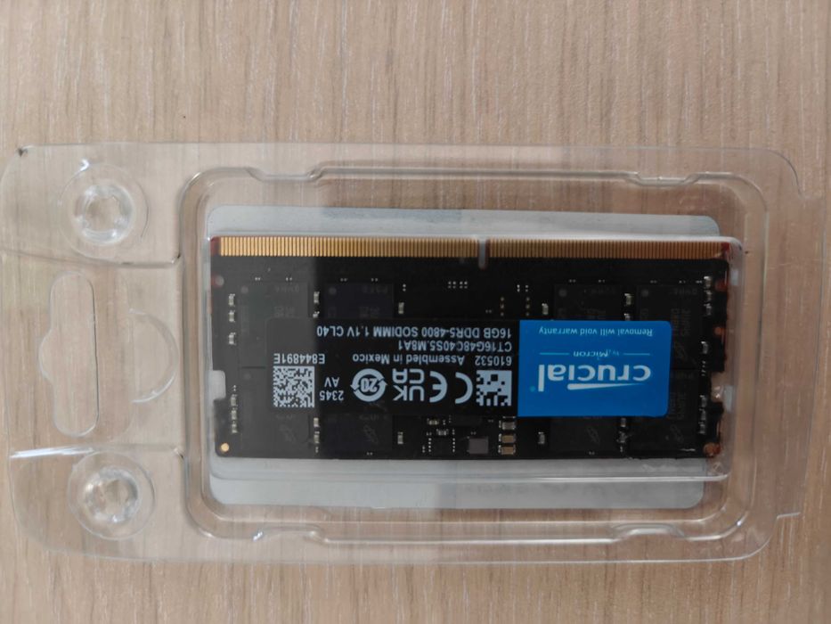 Memorie Notebook Crucial, 16GB, SODIMM DDR5, 4800MHz