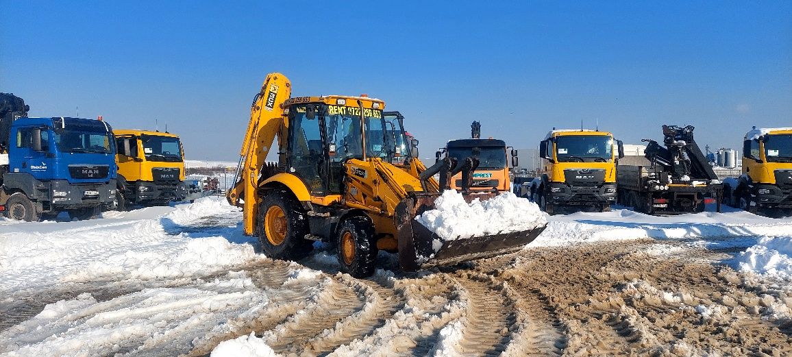 buldoexcavator cu picon de inchiriat , defrisari , demolari