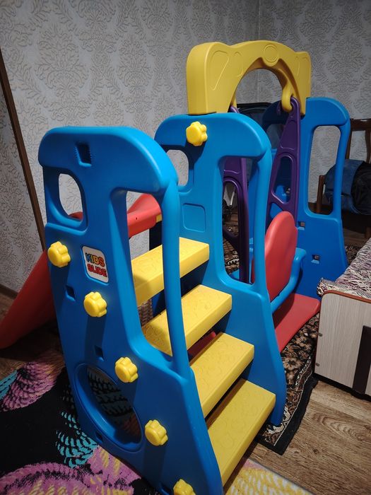 Горка + качеля детская, состояние как новая