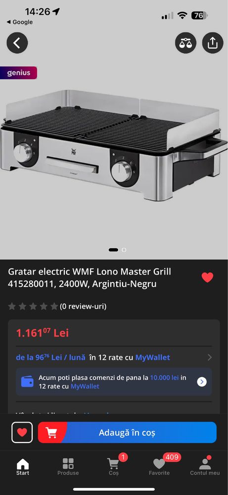 Gratar wmf lono master grill premium