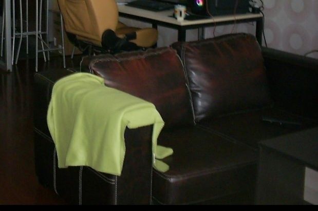 Спешно подарявам двуместен кожен диван