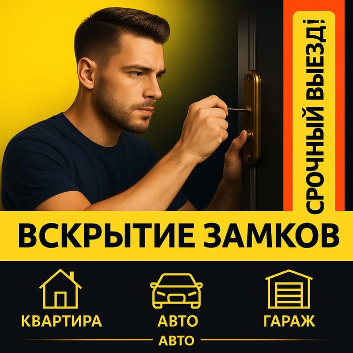 Вскрою авто и квартиры без повреждений всегда профессионально 24/7