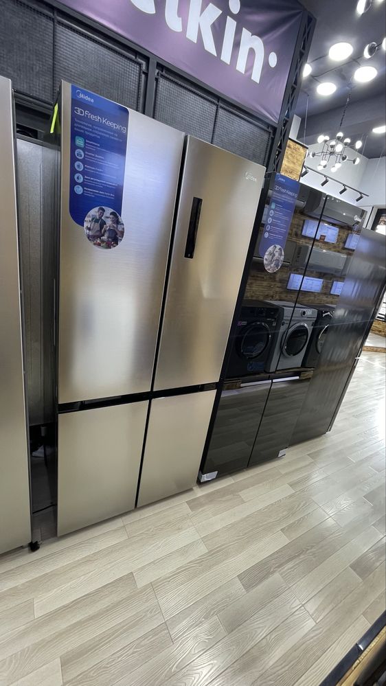 Шикарный холодильник MIDEA MDRM691MIE46 (стальной) на 530 л / Доставка