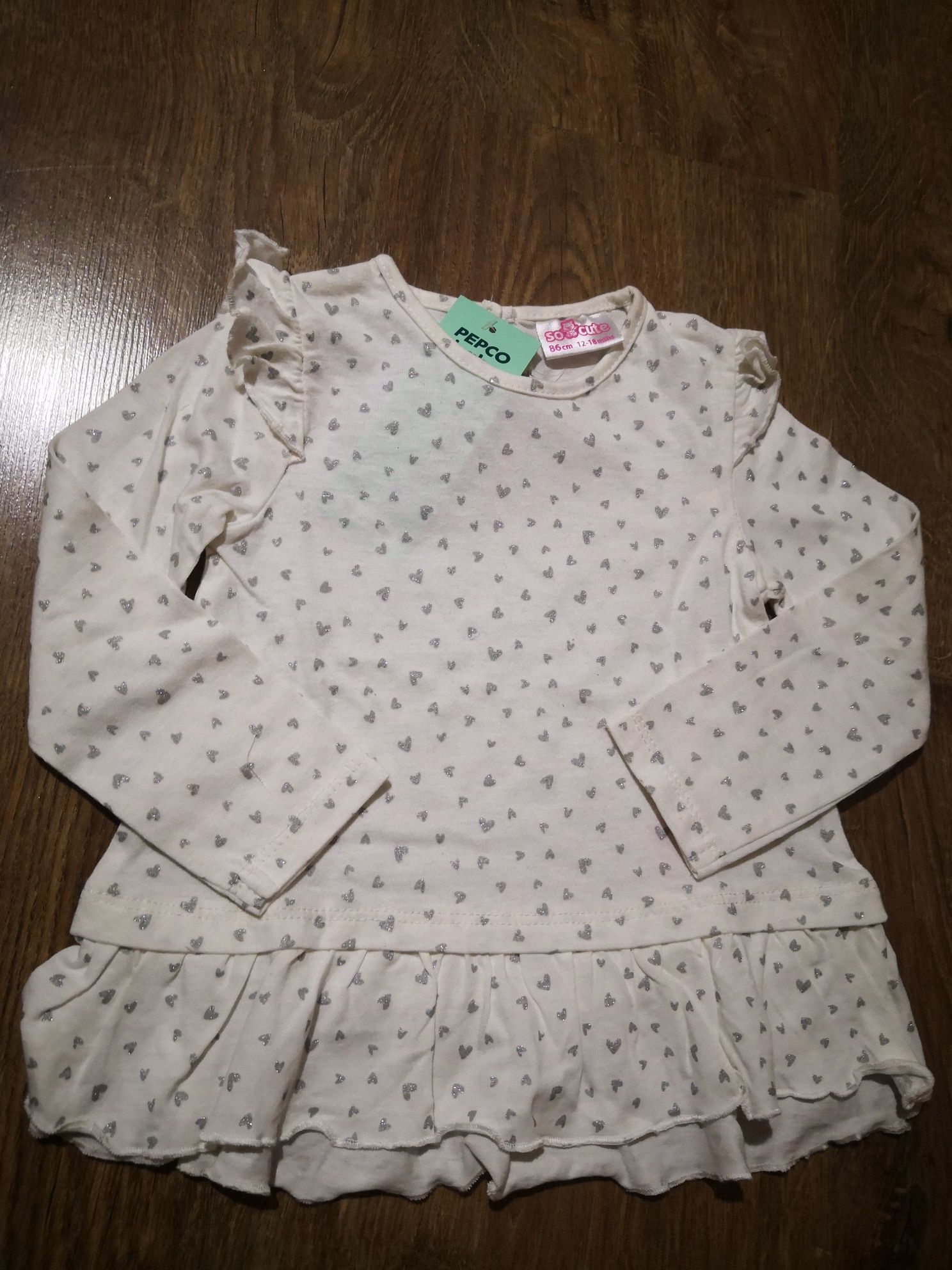 Бяла блузка, 12-18 месеца