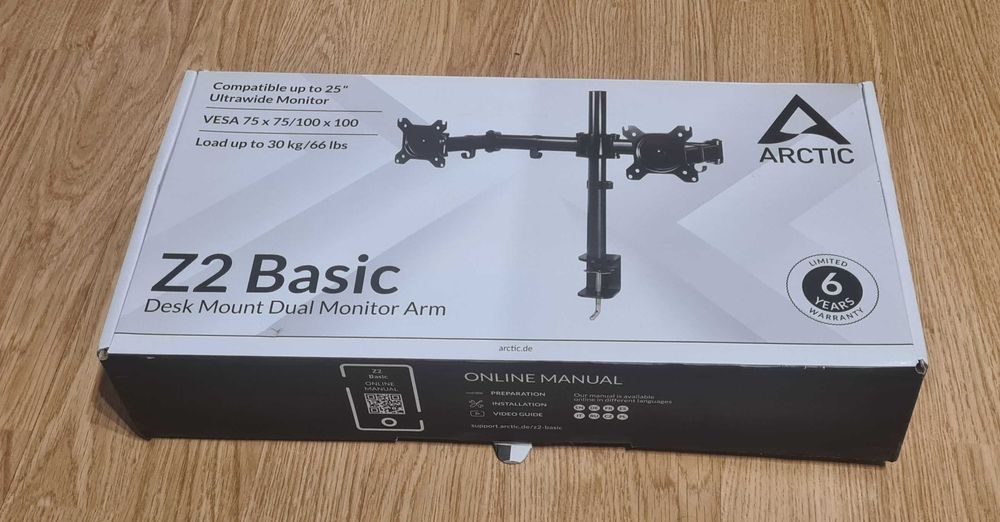 Стойка за 2 монитора Arctic - Z2 Basic