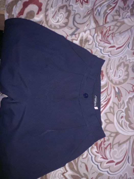 Теплые синие штаны