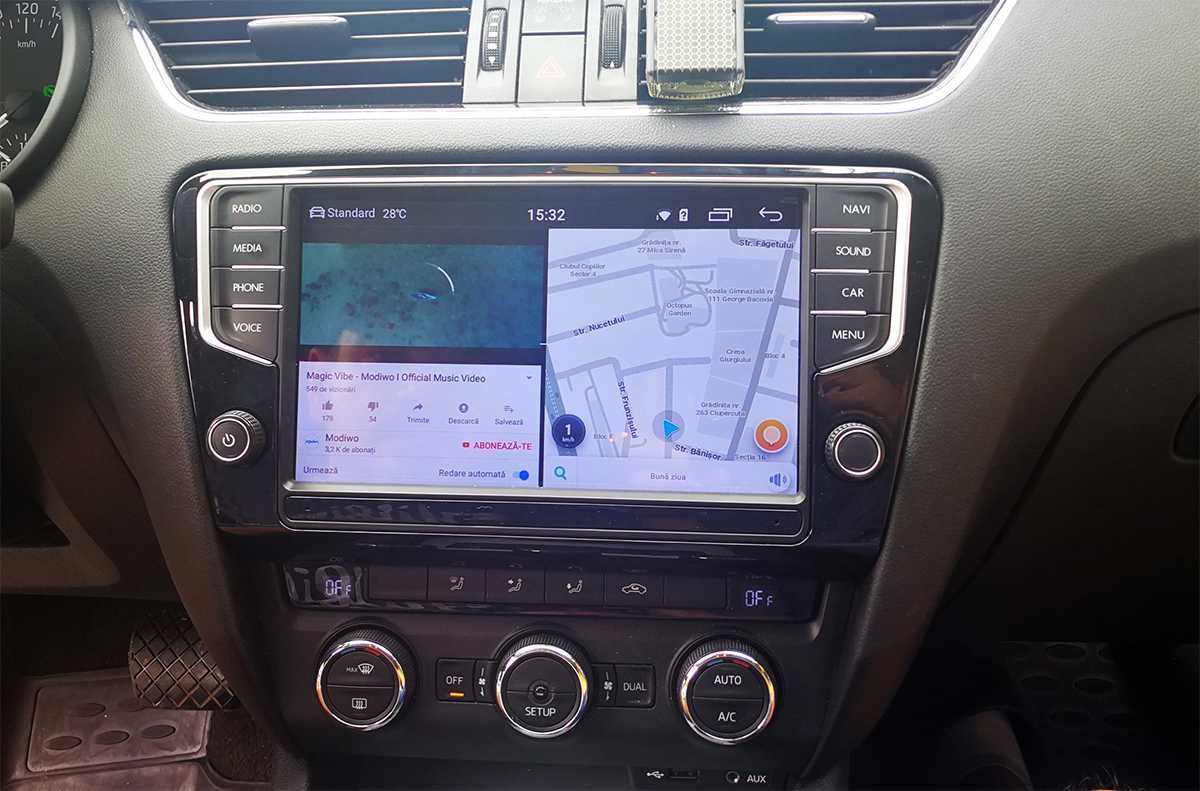 Navigatie Sokda Octavia3 2+32GB Wifi DSP Carplay Android auto wireless