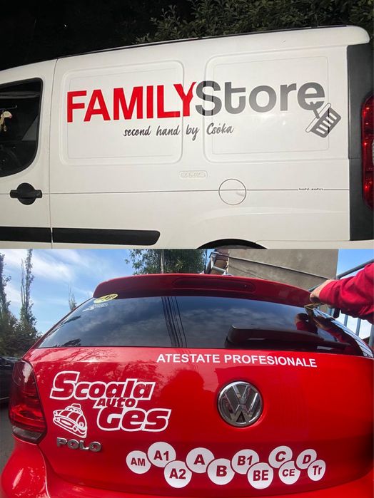 Autocolante Bolt / Tazz / Glovo / Uber / Alte reclame