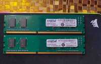 Memorie RAM Crucial 4GB (2GB+2GB) DDR3 pentru PC