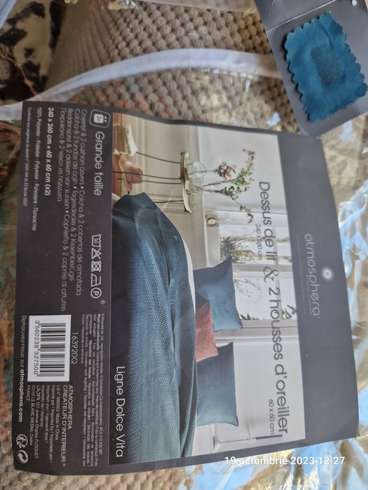 Cuvertura noua 260 x240 cm verde padure