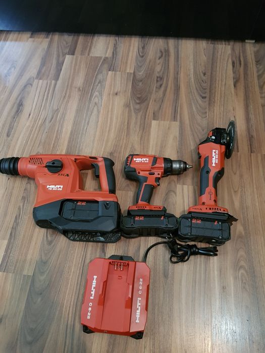 Set Hilti Nuron flex, rotopercutor și filetantă