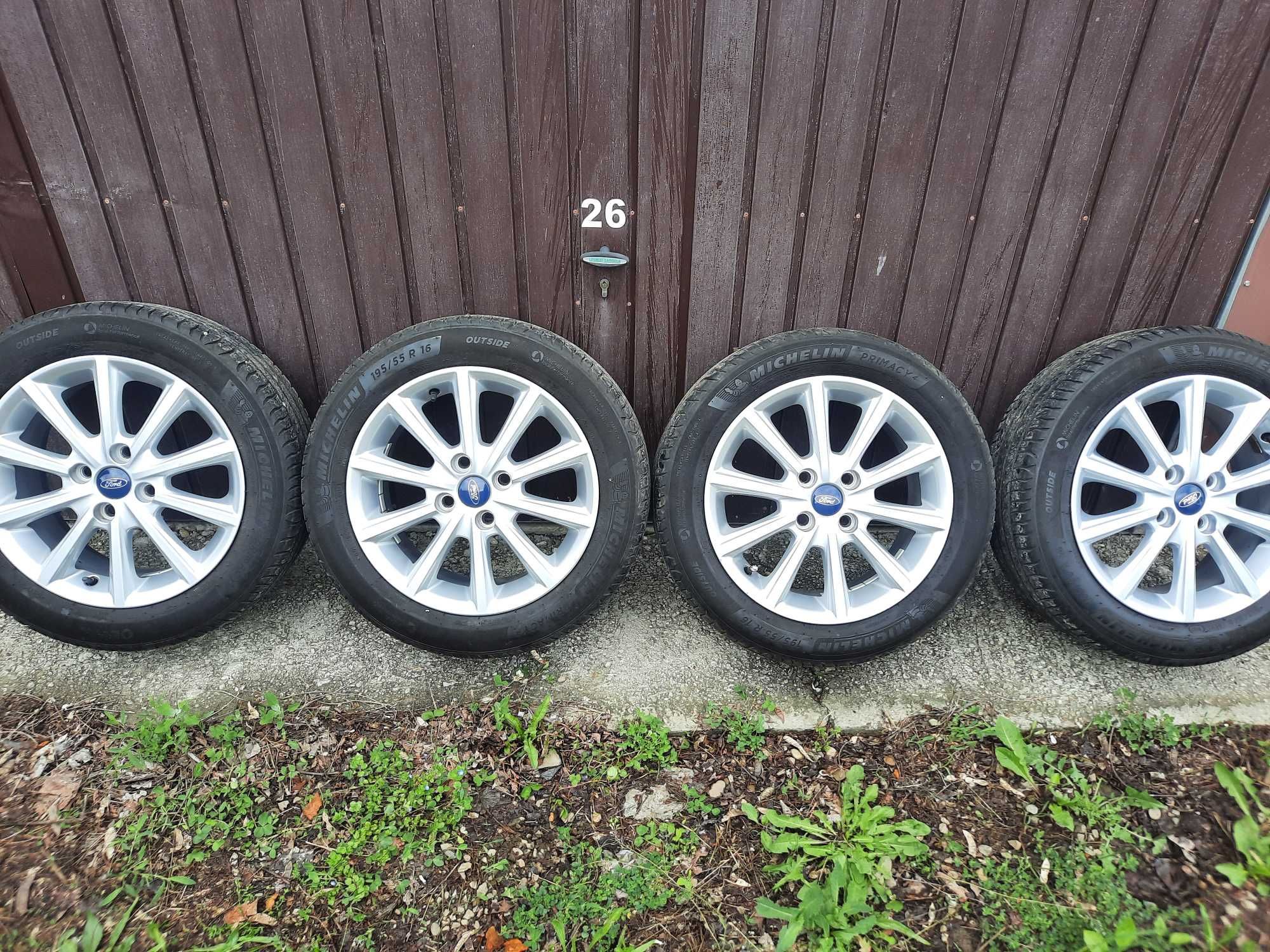 Jante Ford Fiesta/EcoSport/Fusion/B-Max + Anvelope Michelin Primacy 4