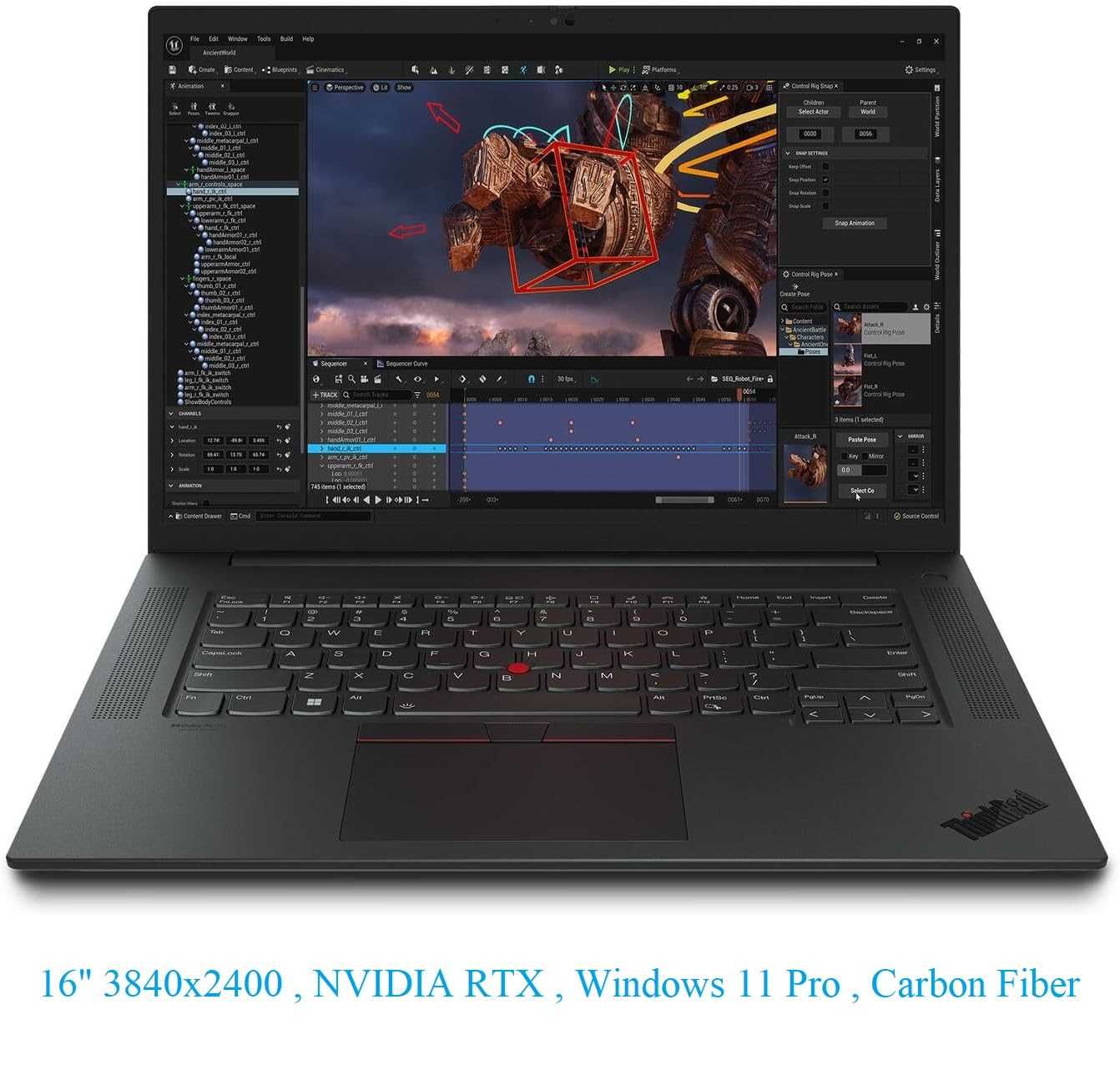 Promo Промоция! 16" ThinkPad P1 /i7-11800H/32GB/ RTX A2000 /Win11Pro