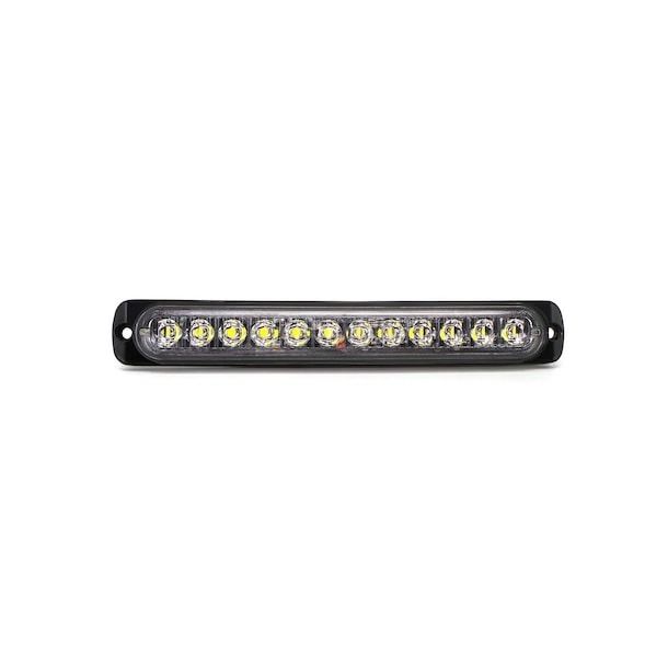 Lampa 12 LED profesionala stroboscopica portocalie 12V-24V