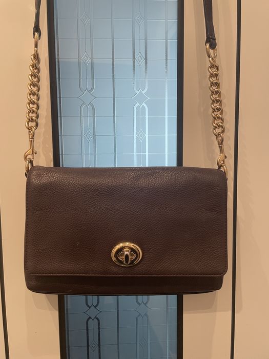 Coach чанта естествена кожа