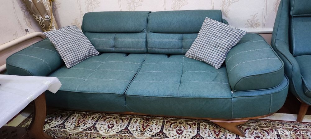 Продается Диван кресло + пуфик