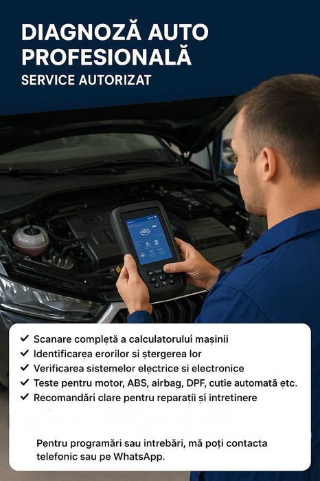 Diagnoza auto profesionala - Service autorizat - Testare completa