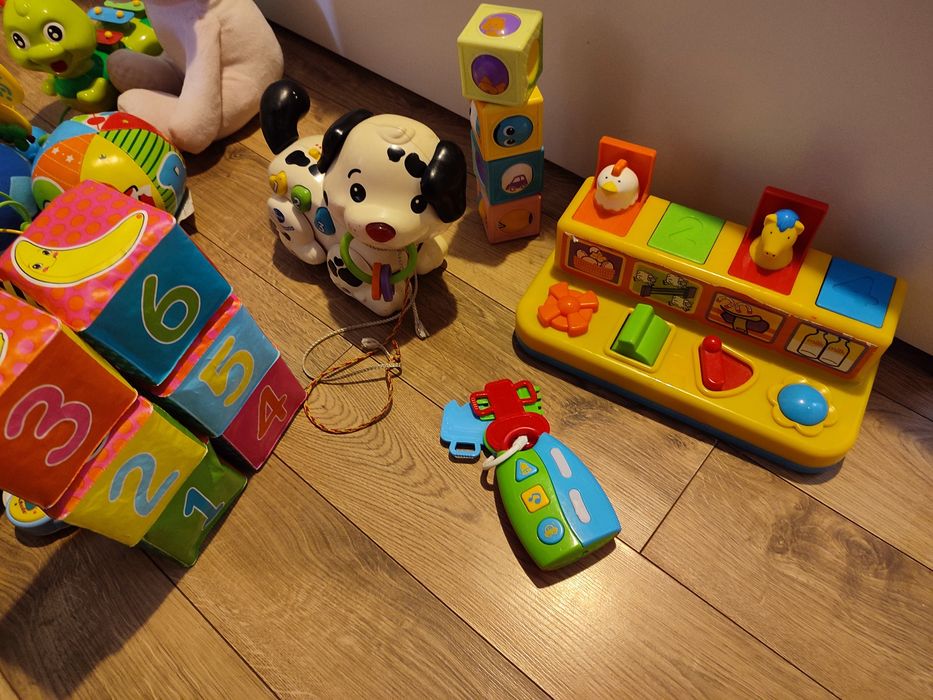 Играчки детски - кубчета, куче, фишър прайс