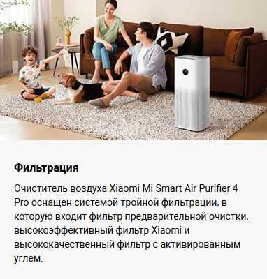 Очиститель воздуха Xiaomi Smart Air Purifier 4 Pro Global Version!