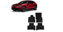 Гумени стелки Rigum за Alfa Romeo Stelvio 2017+ година, 4 части