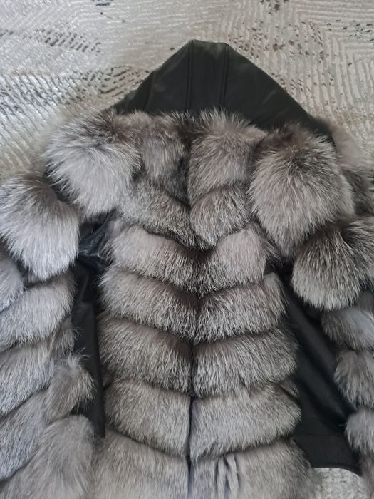 Blana naturala vulpe 3 în 1